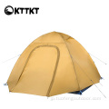 2.8kgの黄色のトレッキングキャンプテント風力耐性